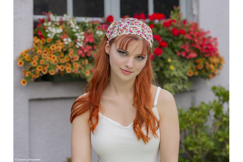 bandeau headband accessoire cheveux femme vintage made in france fait main piece unique artisanat