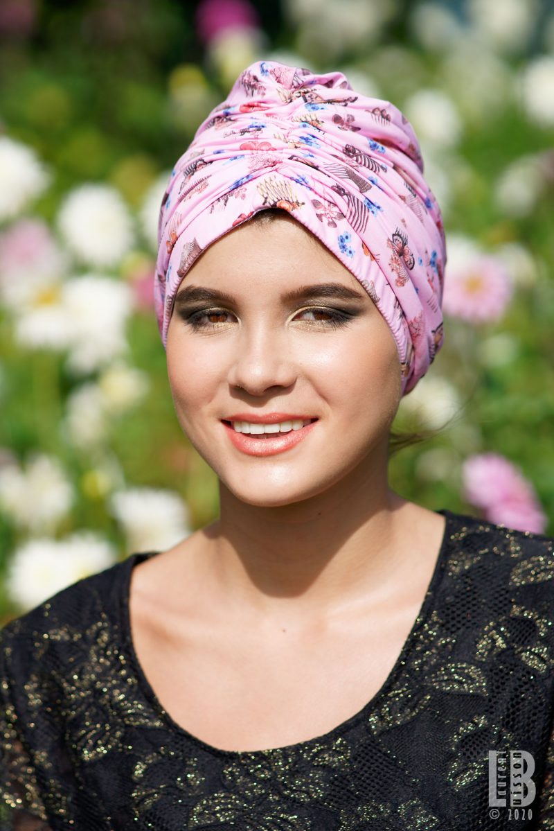 turban rose made in france