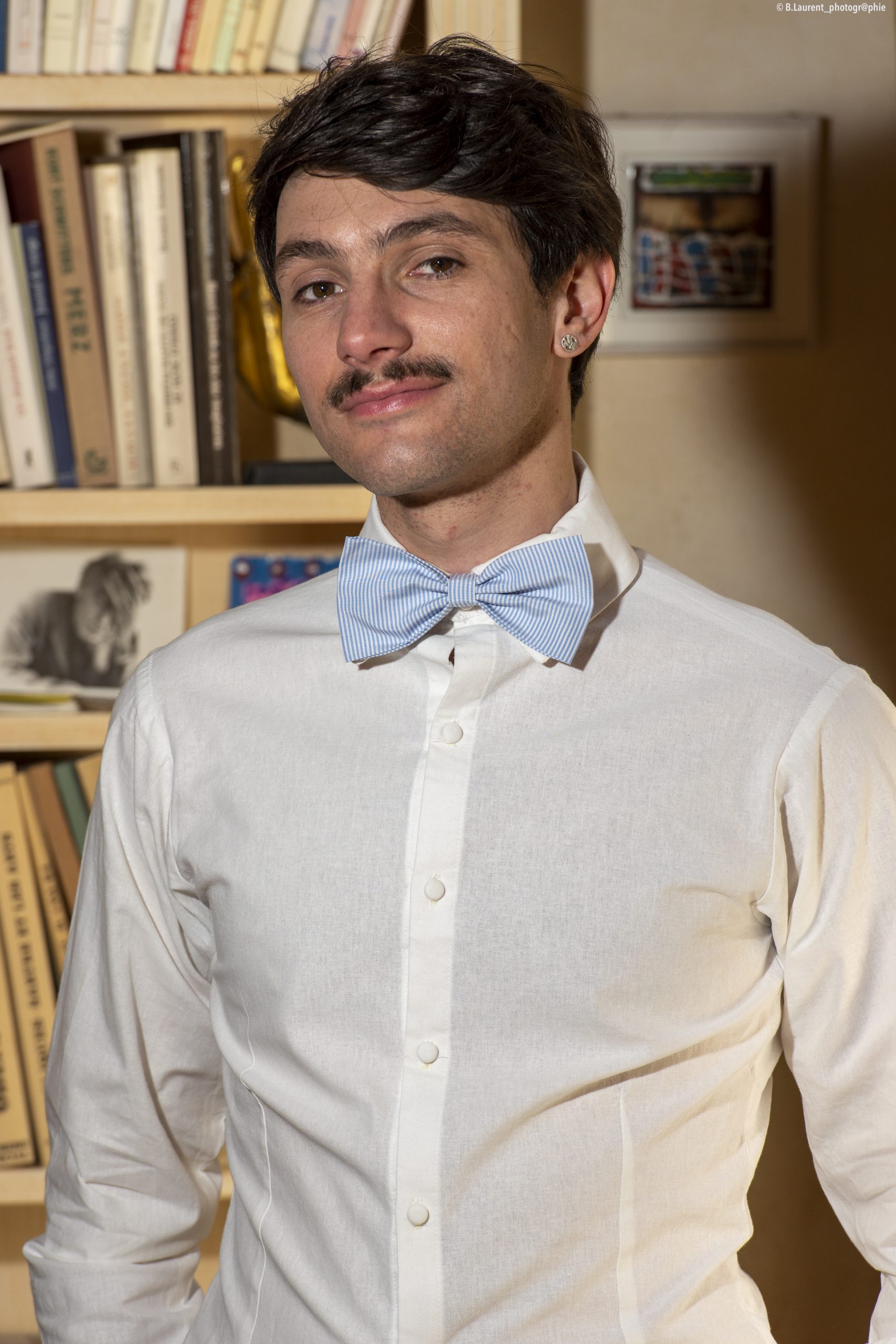 noeud papillon à rayures made in france