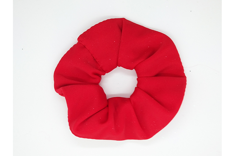 chouchou cheveux scrunchie made in france rouge chouchou cheveux scrunchie made in france accessoire coiffure rouge