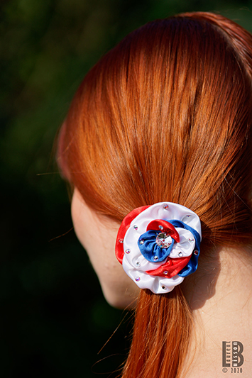 accessoire cheveux tricolore made in france