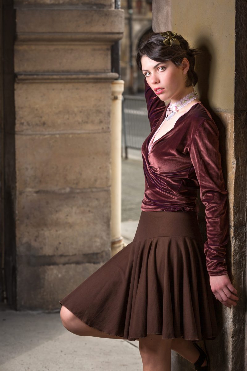 jupe marron made in france