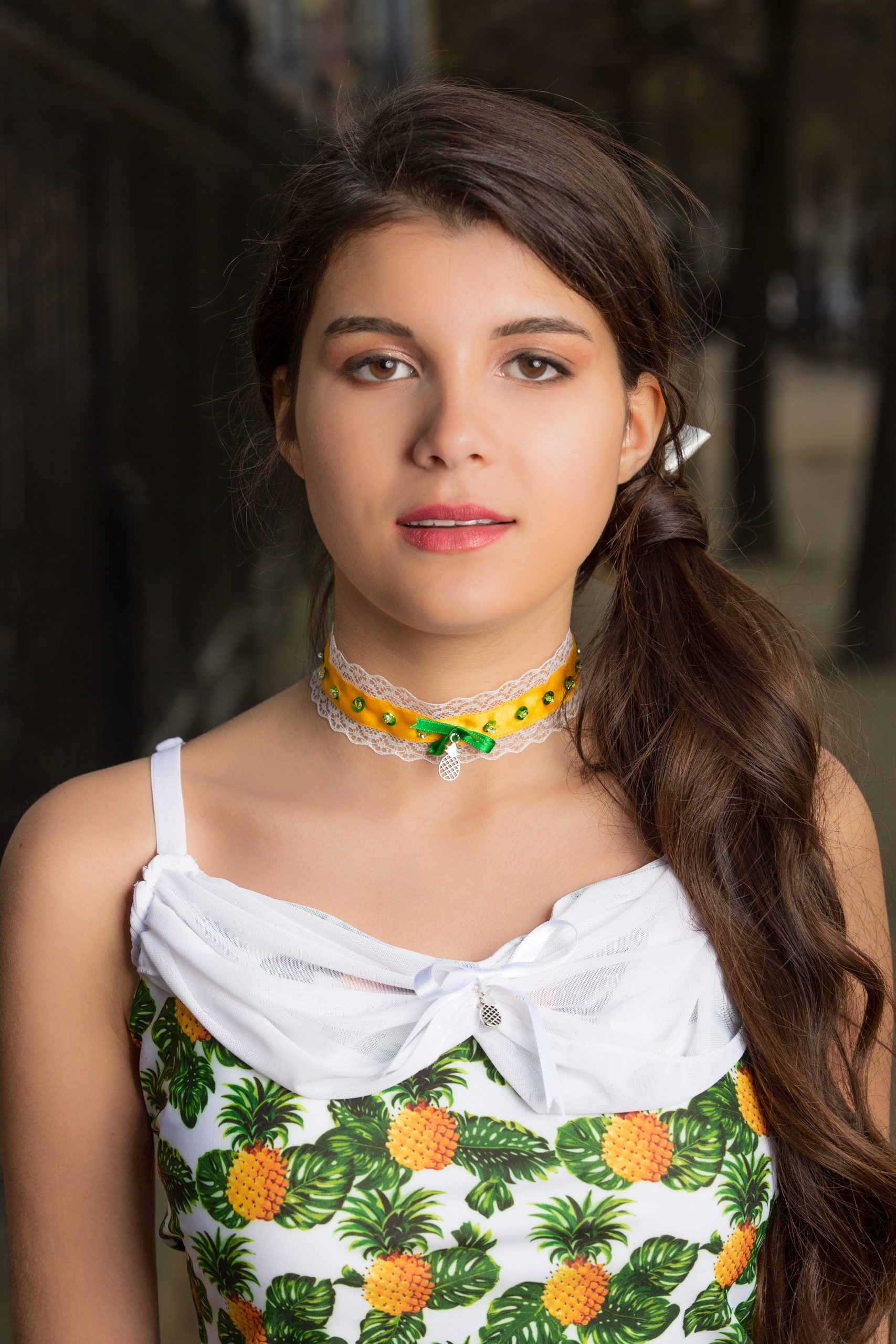 _F7A7178- Anne-Charlotte choker jaune made in france