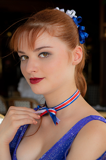 choker bleu blanc rouge