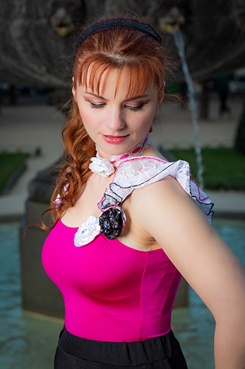 haut femme fuchsia made in france