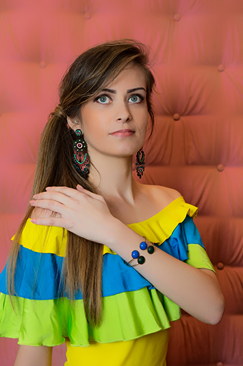 haut femme jaune made in france