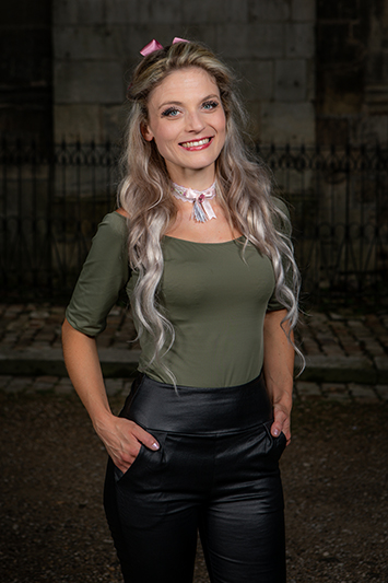 haut femme kaki made in france