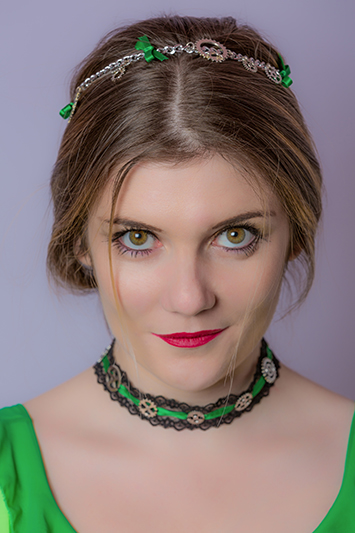 headband-made-in-france-vert choker steampunk made in france