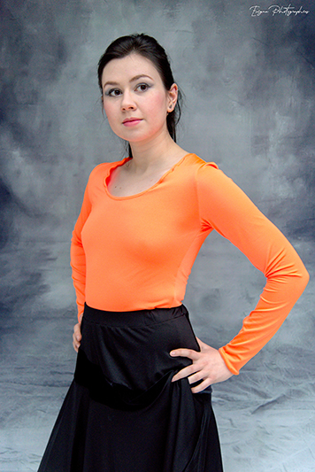 tee-shirt-femme-orange-made-in-france haut pour femme made in france orange