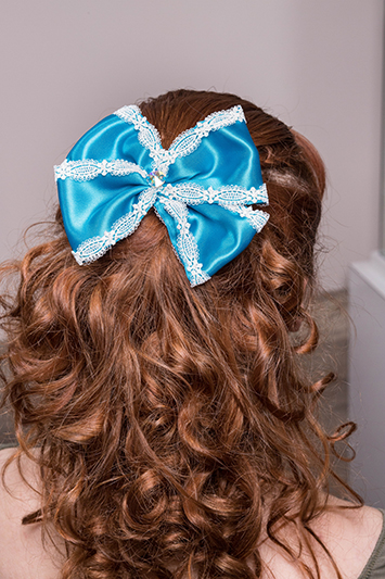 accessoire cheveux turquoise made in france