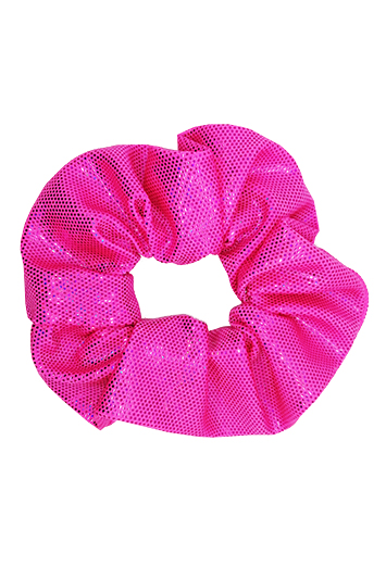 chouchou cheveux fait main made in france rose lamé