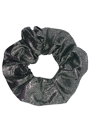 chouchou cheveux made in france fait main noir argent idée cadeau noel