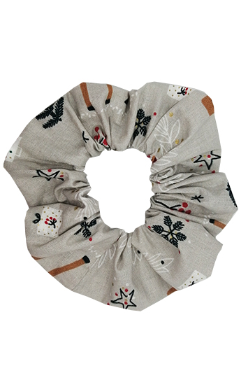 grand chouchou cheveux made in france rennes noël coton oeko-tex