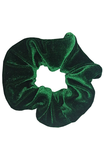 chouchou-cheveux-made-in-france-fait-main-velours-vert-foncé chouchou cheveux made in france fait main velours vert foncé