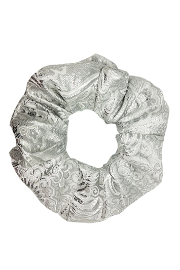 chouchou cheveux argent made in france