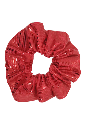 chouchou cheveux rouge lamé made in france noël