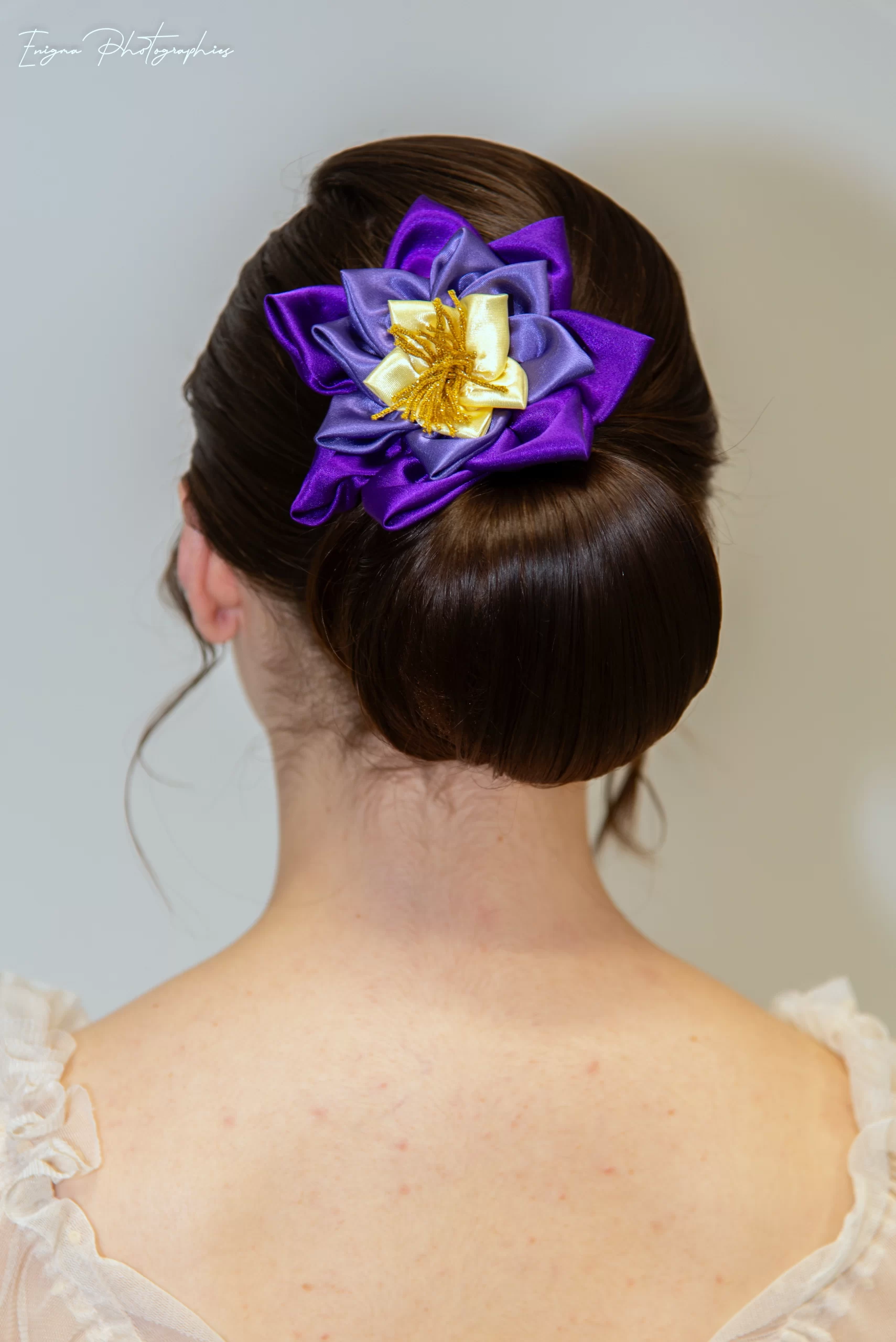 accessoire-violet-pour-cheveux-fait-main-made-in-france-fleur accessoire cheveux fleur nénuphar made in france fait main