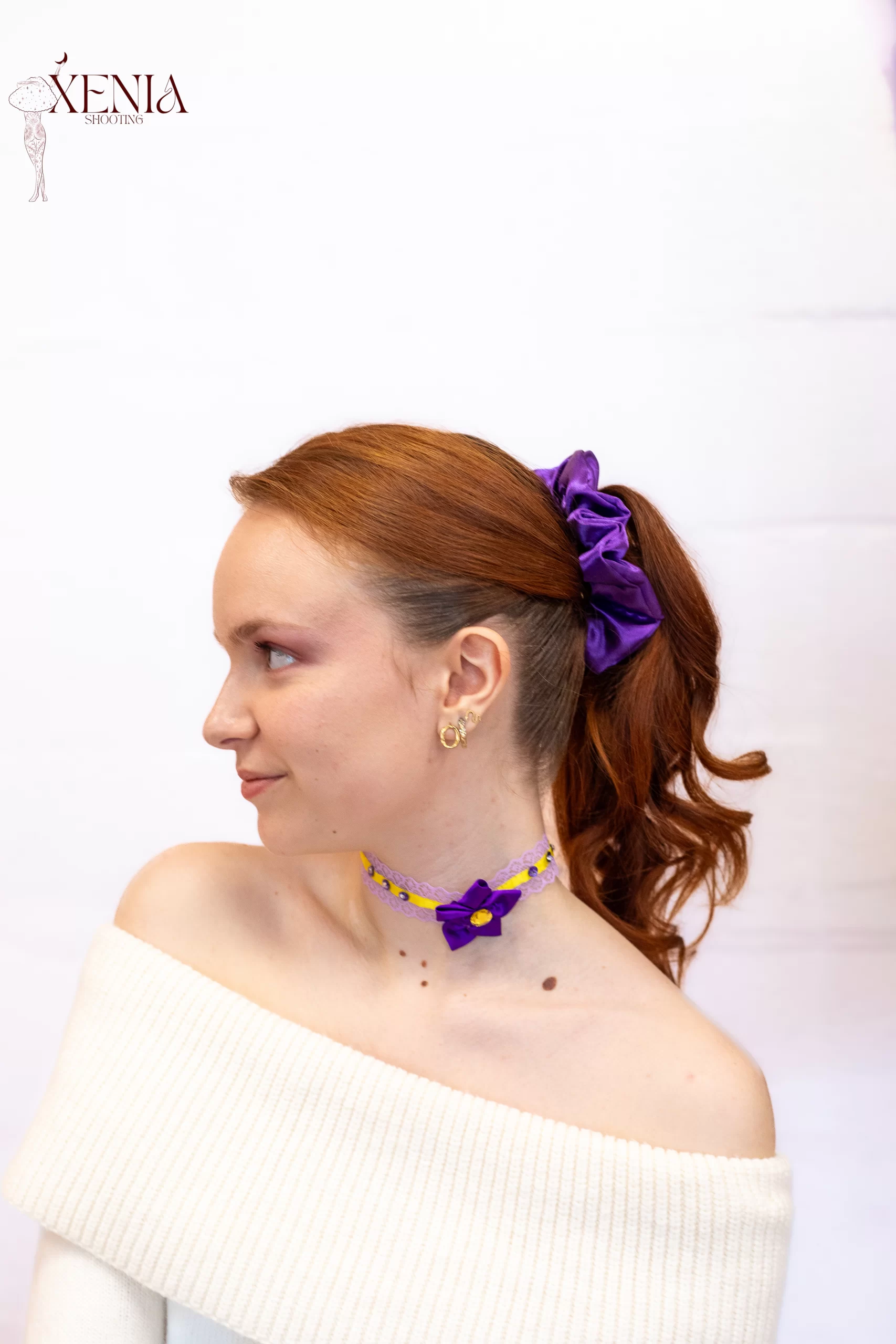 chouchou-cheveux-satin-violet-uni-made-in-france chouchou cheveux made in france en satin violet uni