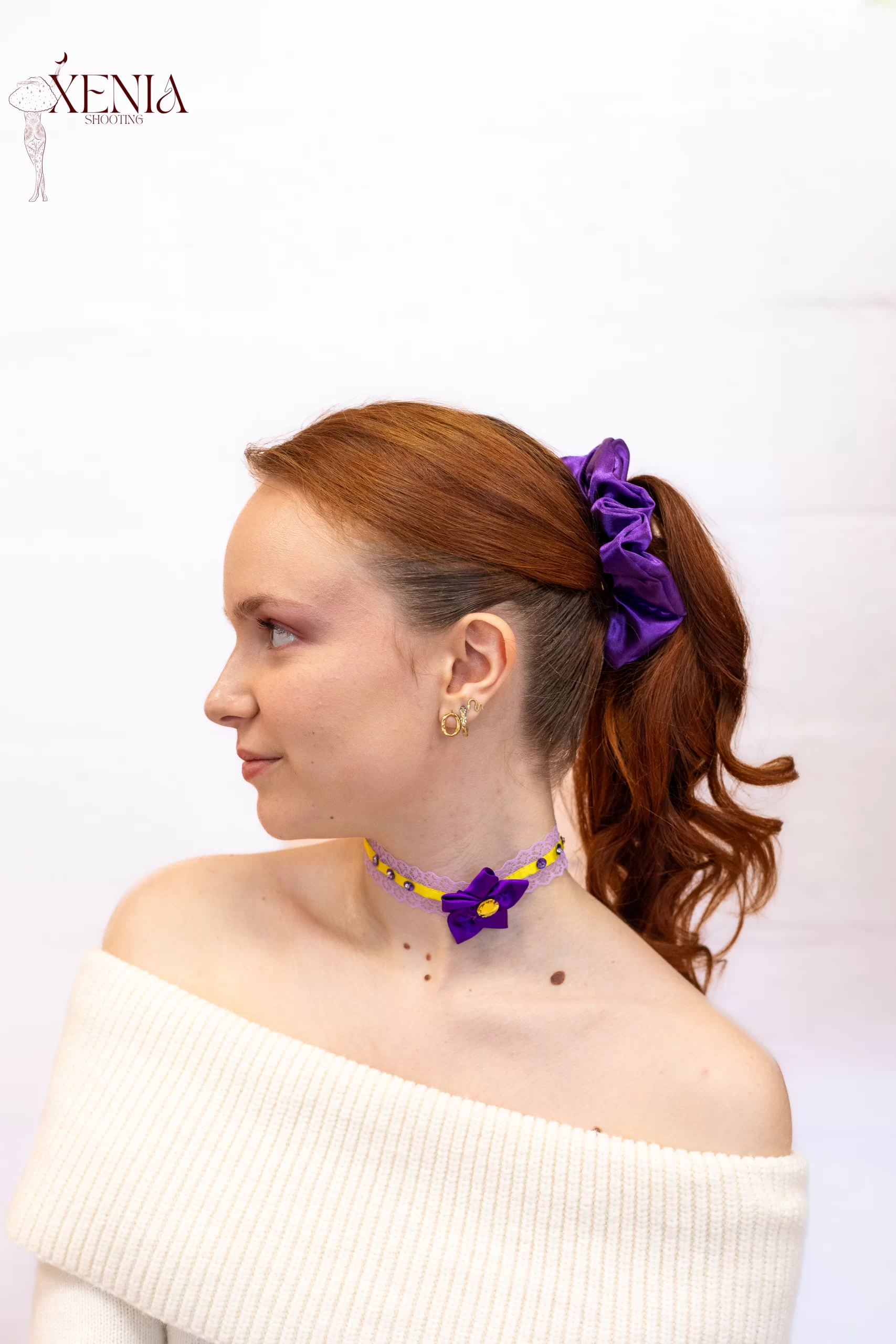 chouchou-cheveux-violet-uni-made-in-france chouchou cheveux made in france en satin violet uni