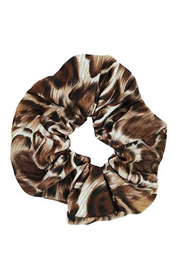 chouchou cheveux made in france fait main lycra léopard