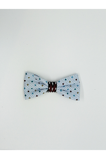 noeud pour cheveux bleu ciel made in france