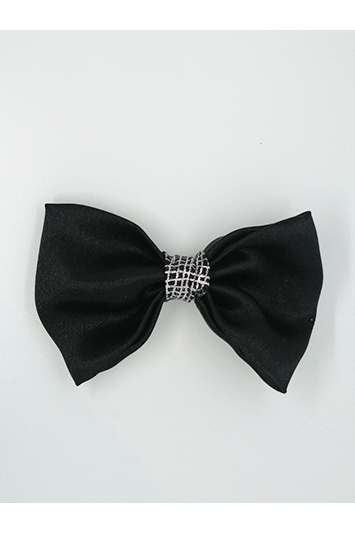 noeud pour cheveux noir fabrication française