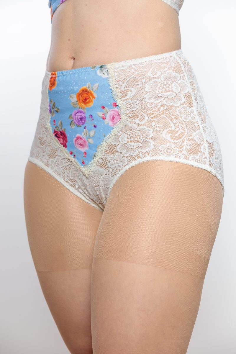 culotte haute en dentelle pin up made in france