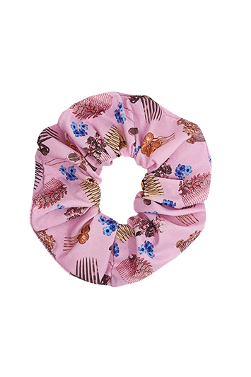 chouchou cheveux fait main made in france rose lycra