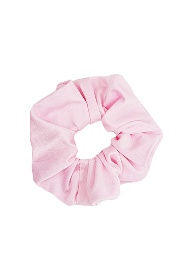 chouchou cheveux fait main made in france lycra rose pâle uni