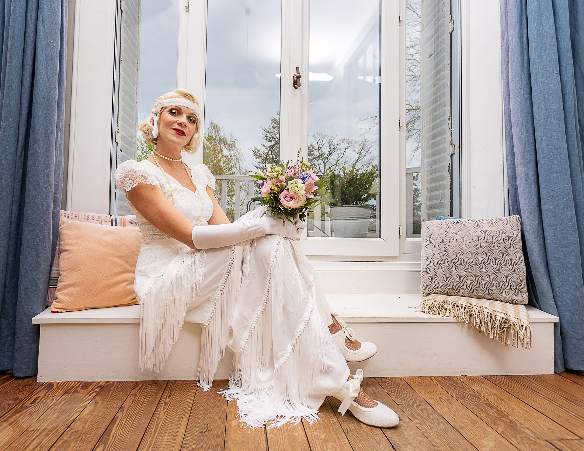 robe de mariée vintage façon années 20 gatsby
