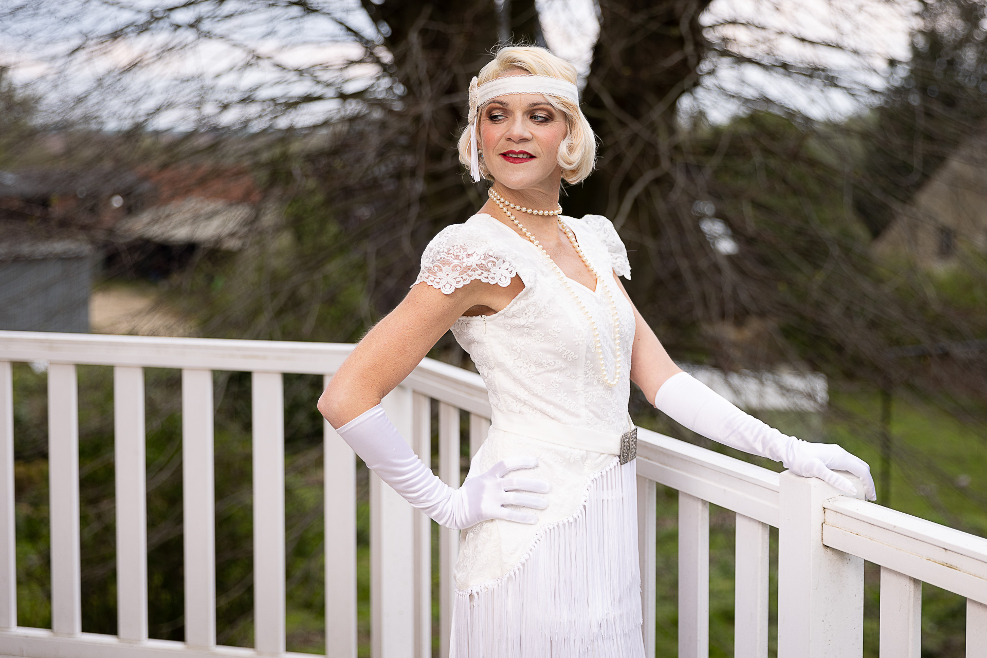 robe de mariée vintage façon années 20 gatsby