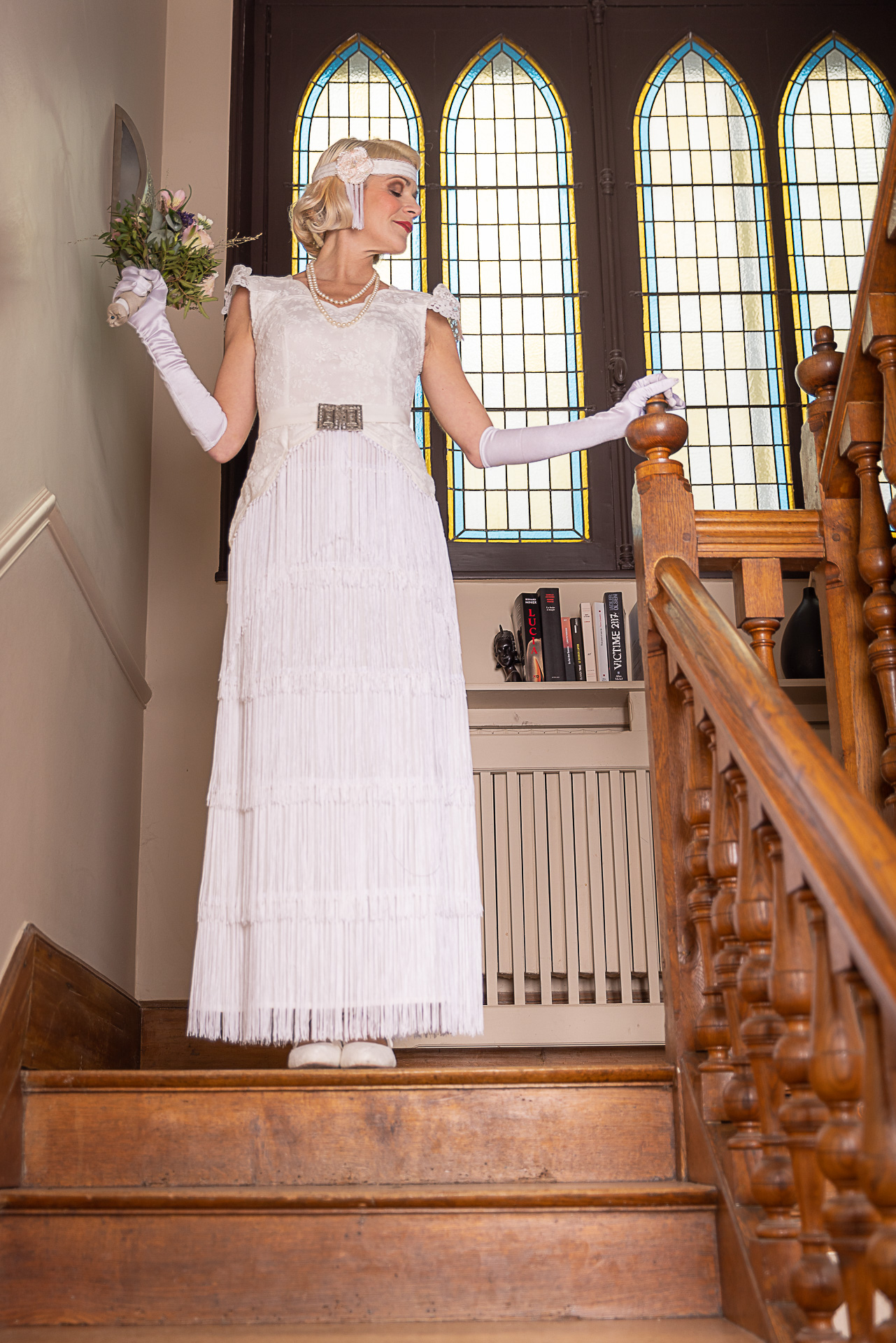 robe de mariée vintage façon années 20 gatsby
