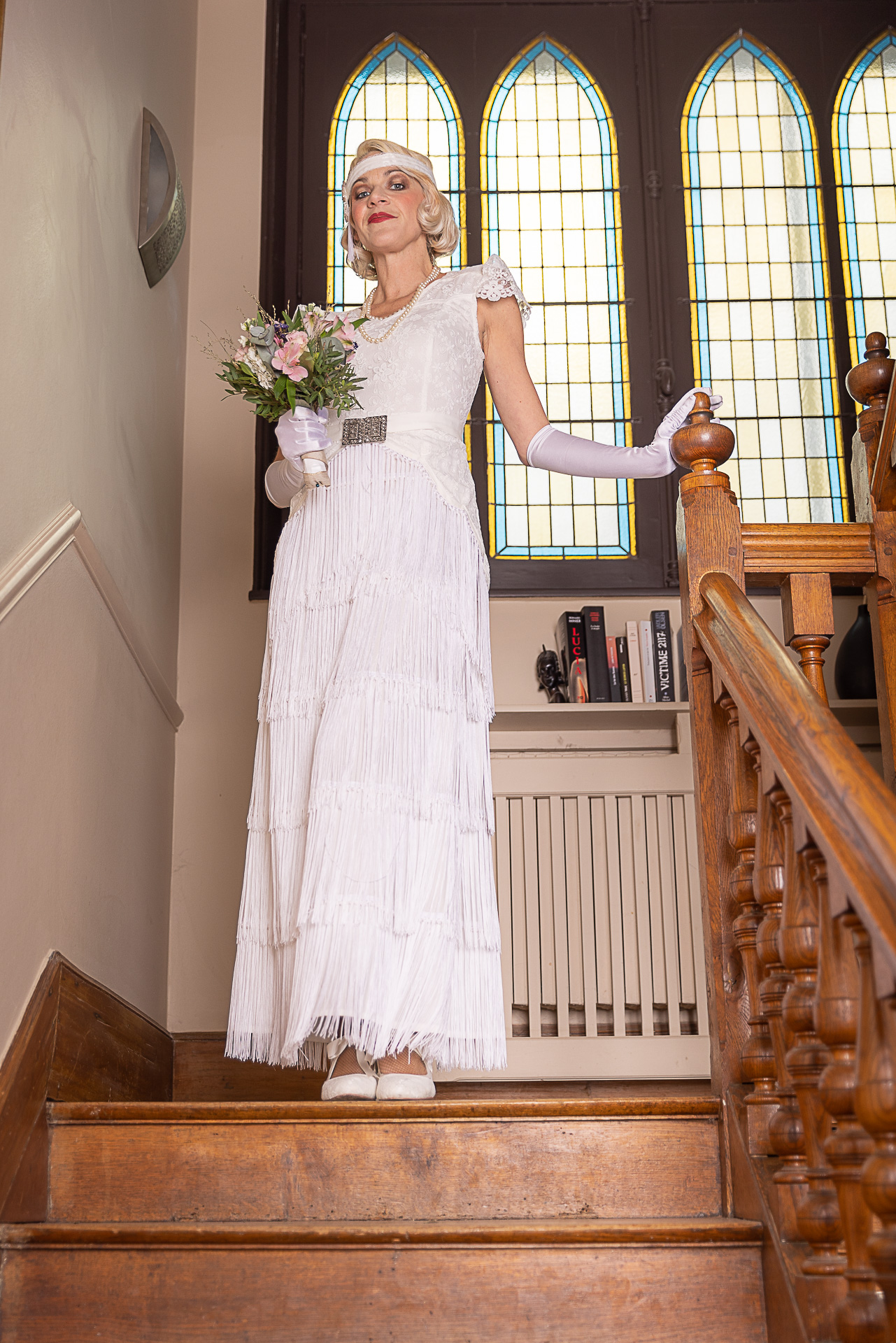 robe de mariée vintage façon années 20 gatsby
