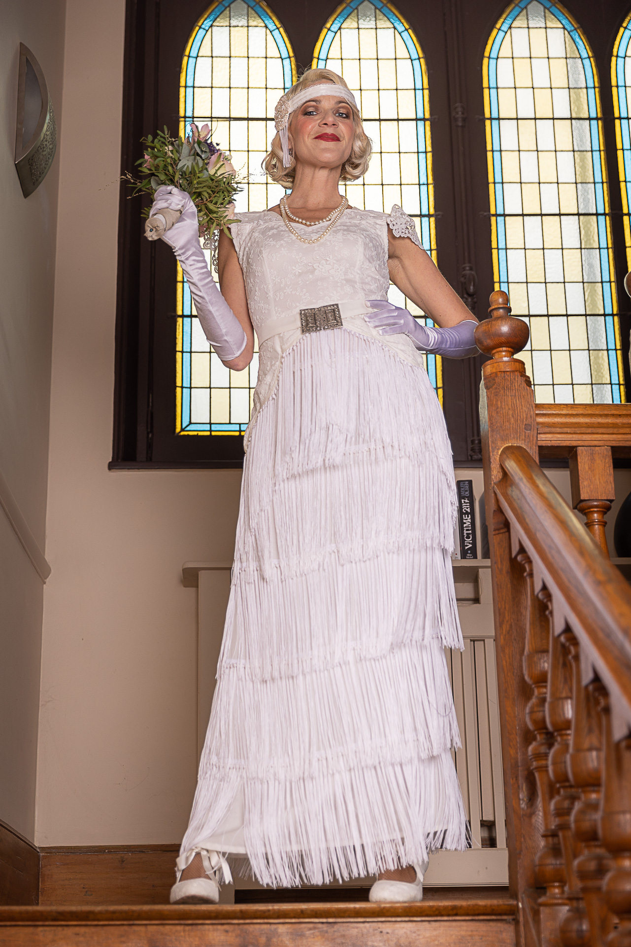 robe de mariée vintage façon années 20 gatsby