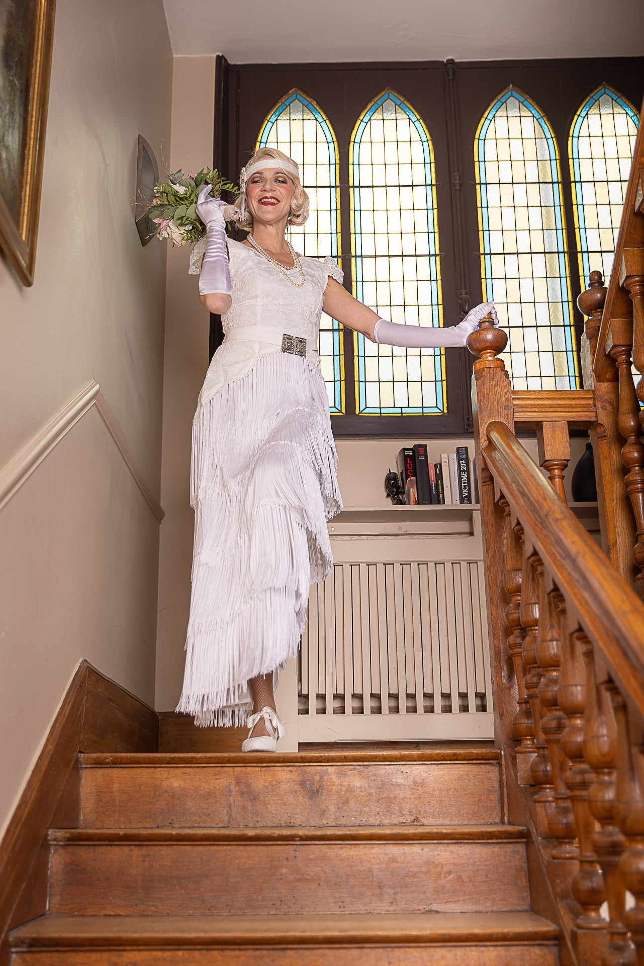 robe de mariée vintage façon années 20 gatsby