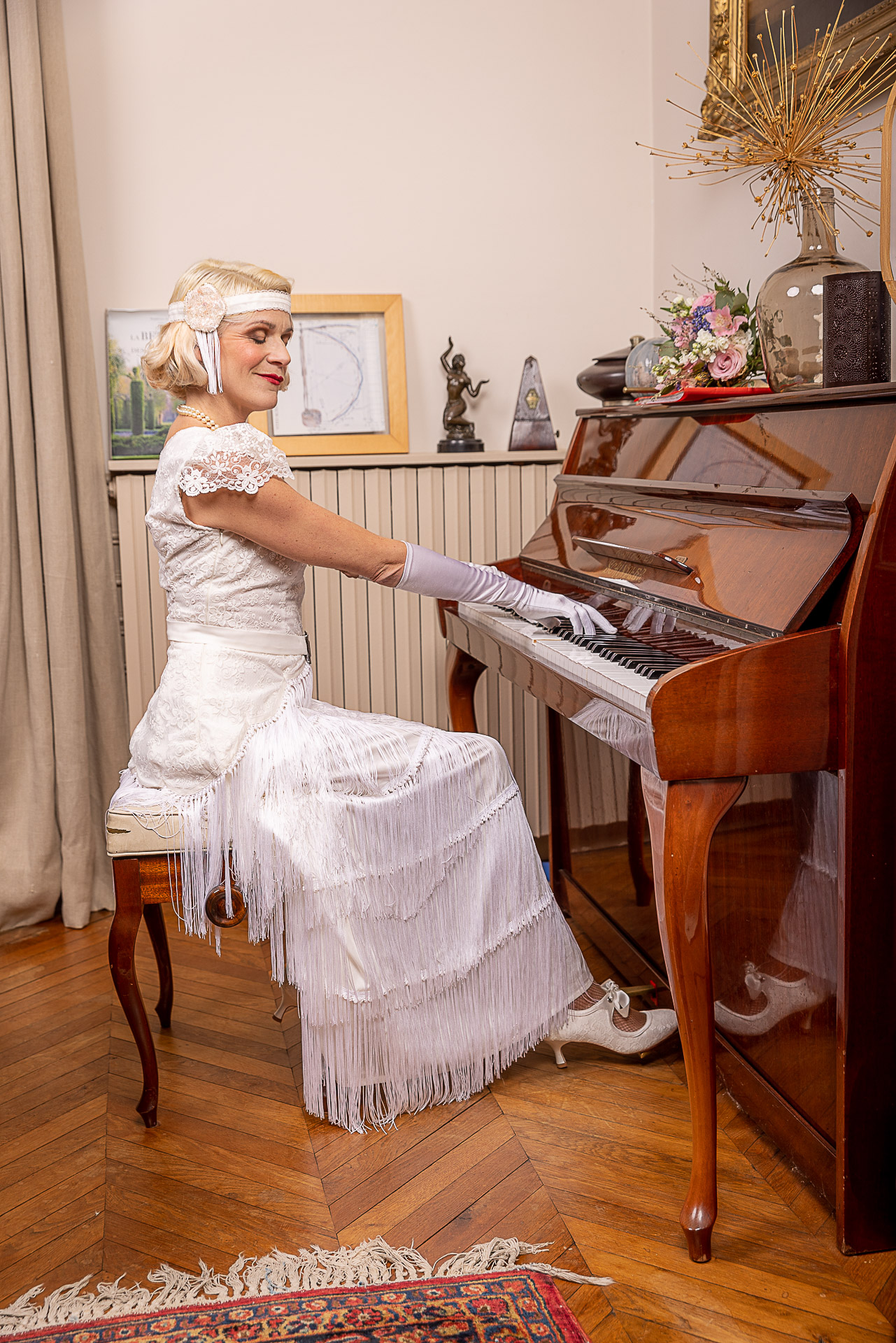 robe de mariée vintage façon années 20 gatsby
