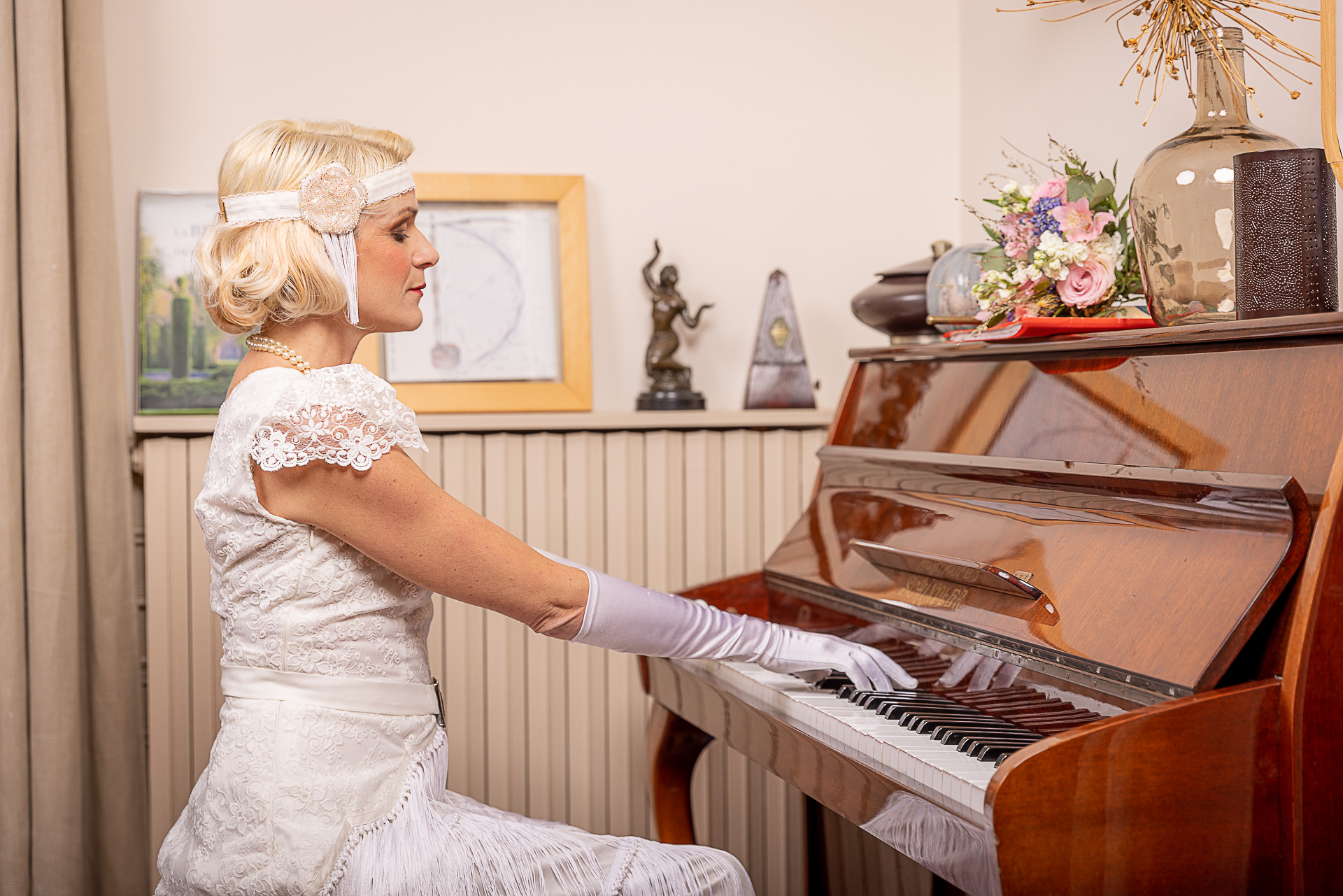 robe de mariée vintage façon années 20 gatsby