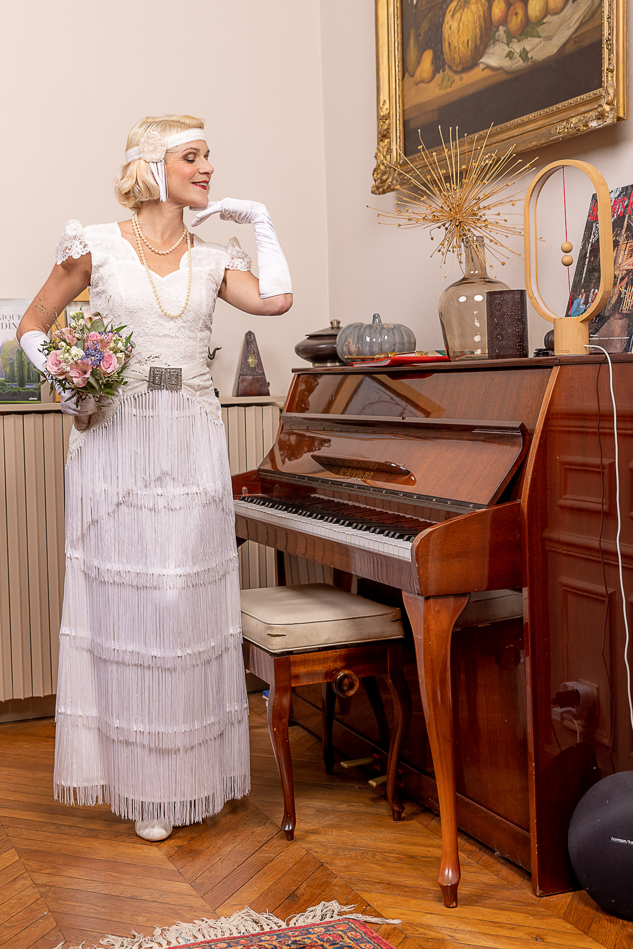 robe de mariée vintage façon années 20 gatsby