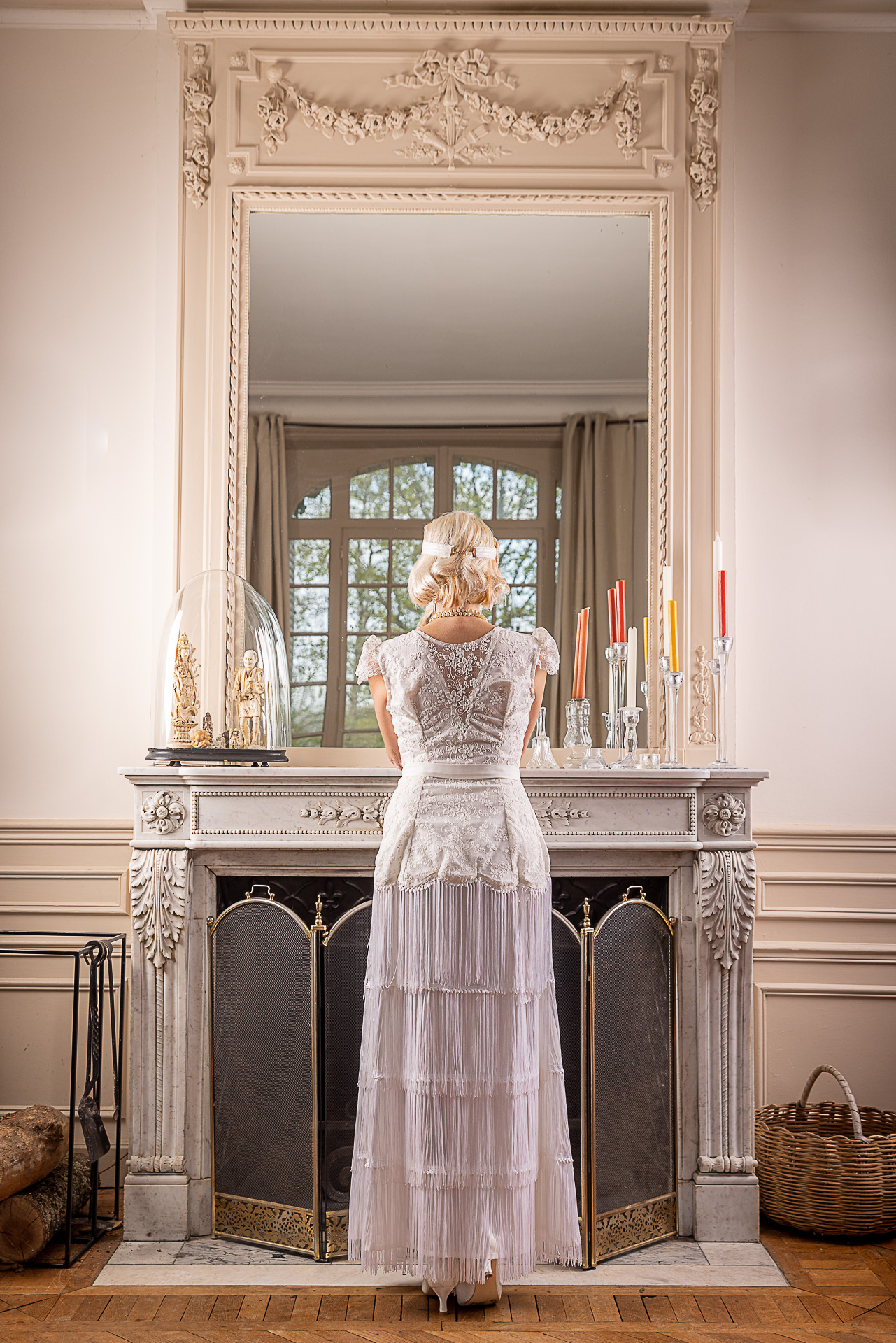 robe de mariée vintage façon années 20 gatsby