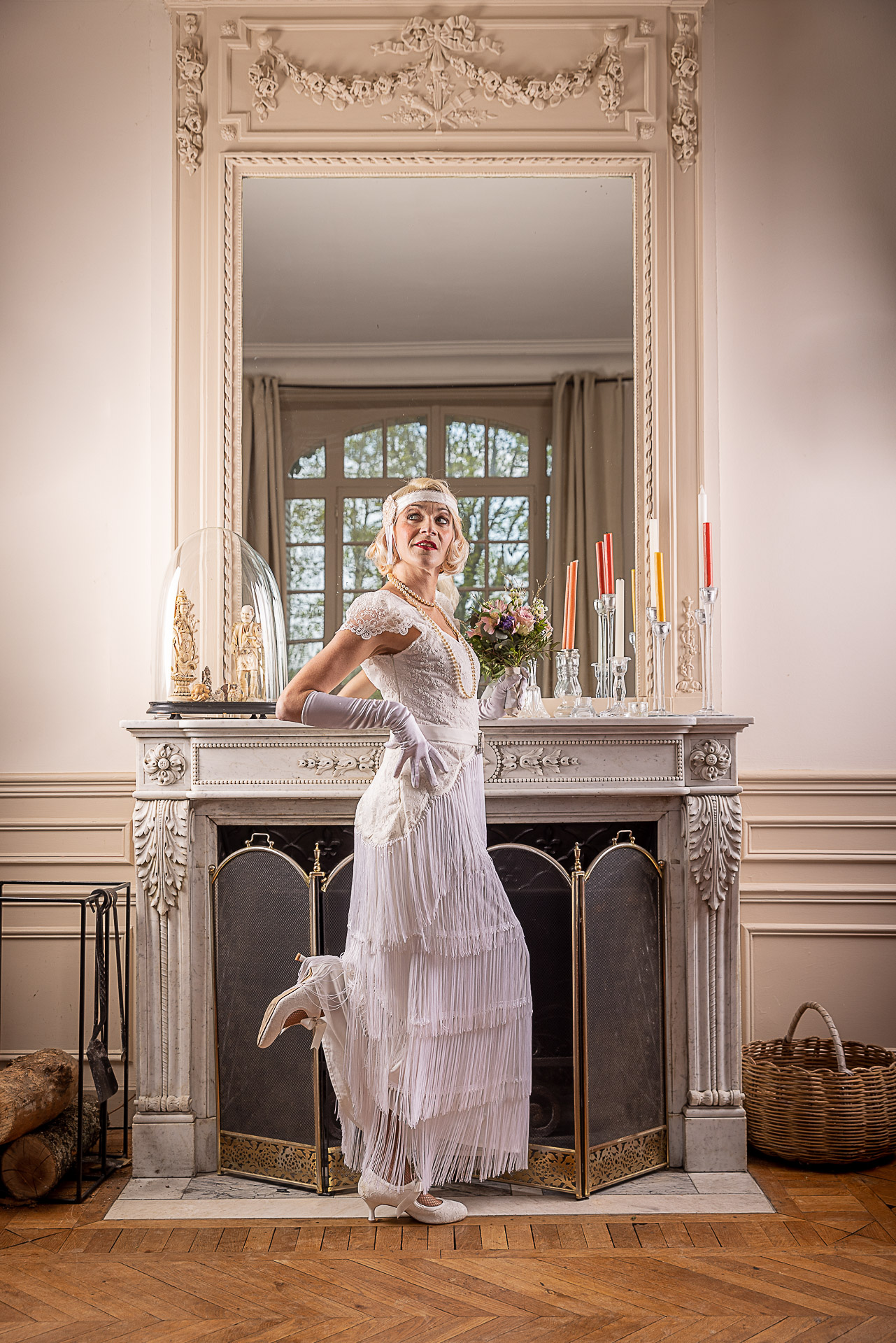 robe de mariée vintage façon années 20 gatsby