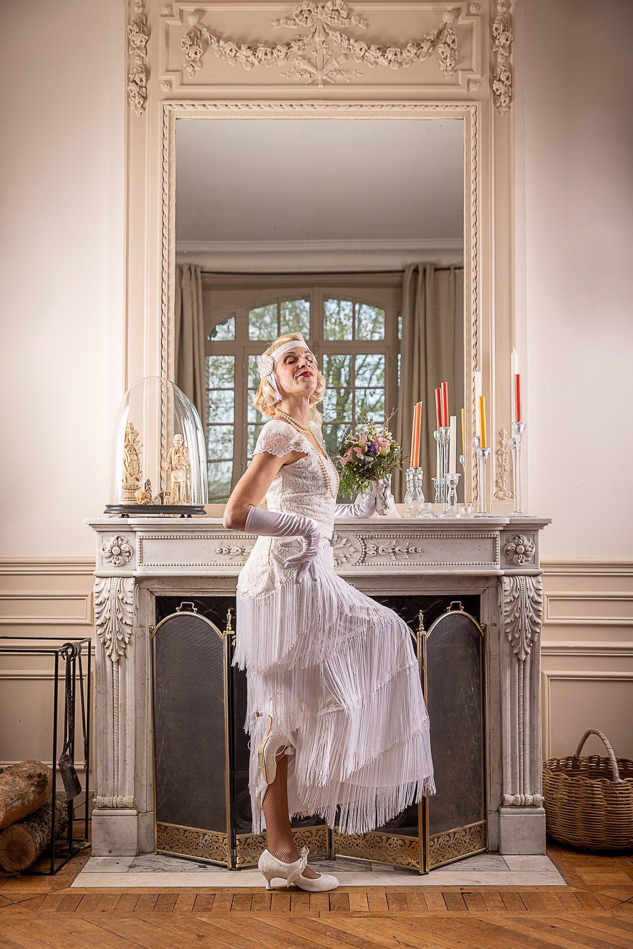 robe de mariée vintage façon années 20 gatsby