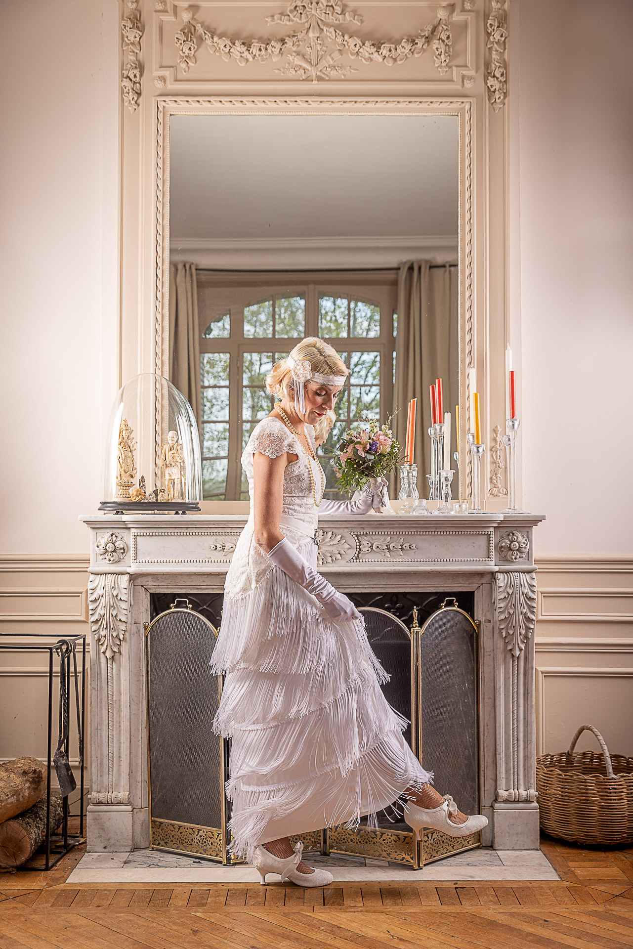 robe de mariée vintage façon années 20 gatsby