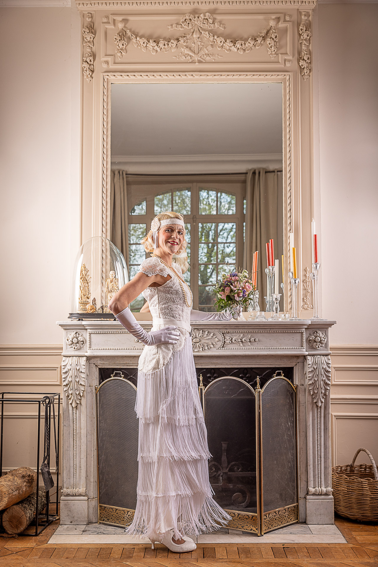robe de mariée vintage façon années 20 gatsby