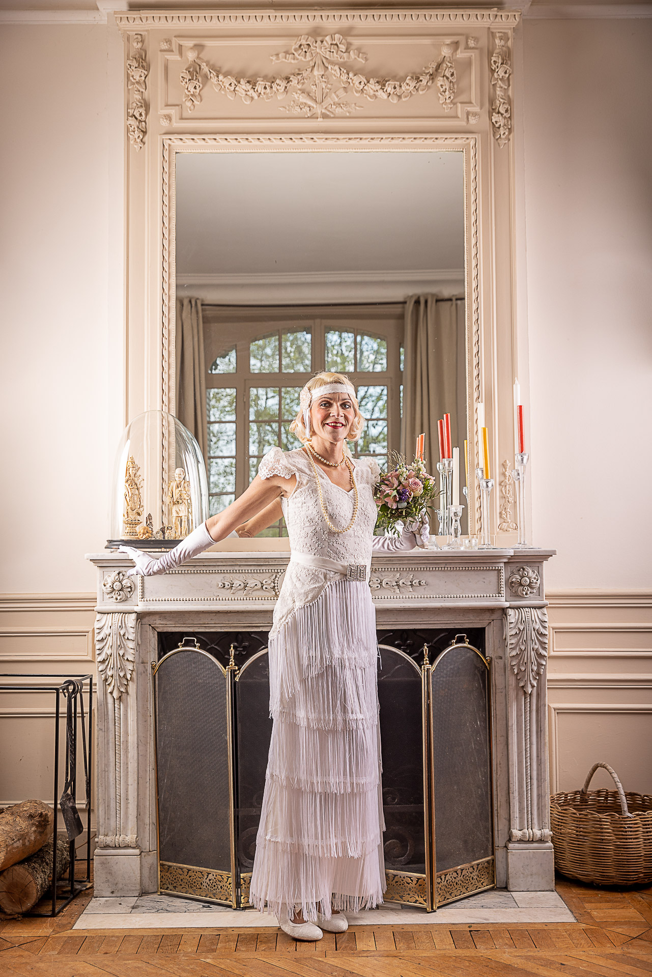 robe de mariée vintage façon années 20 gatsby
