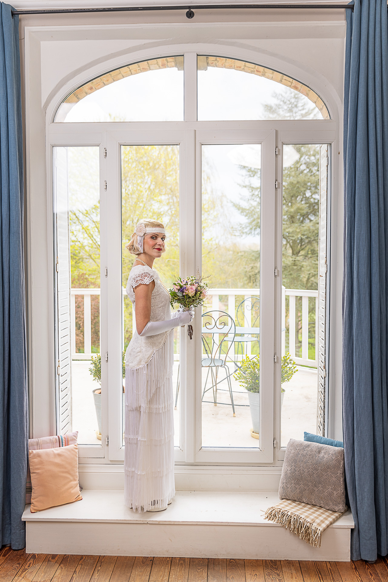 robe de mariée vintage façon années 20 gatsby