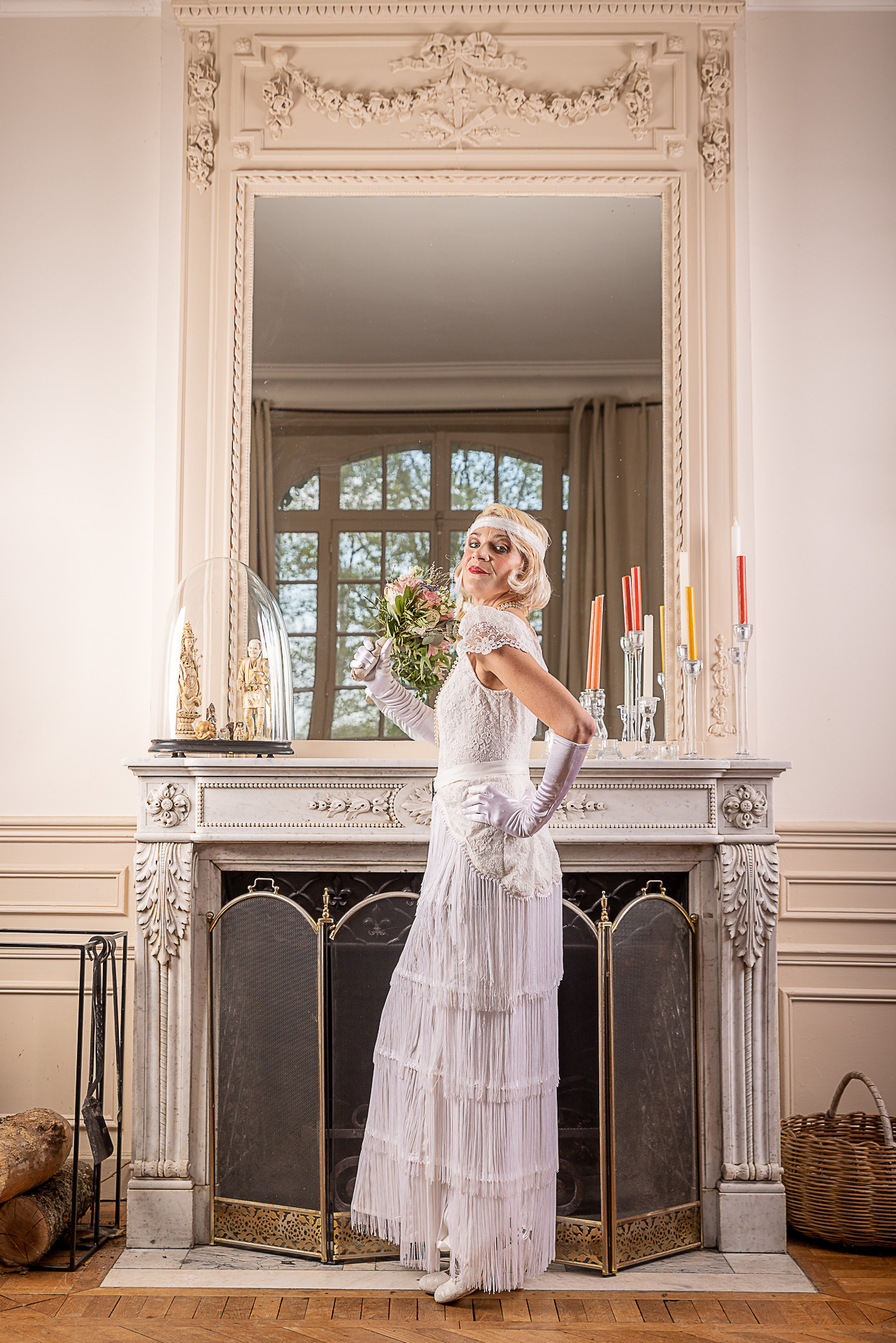 robe de mariée vintage façon années 20 gatsby