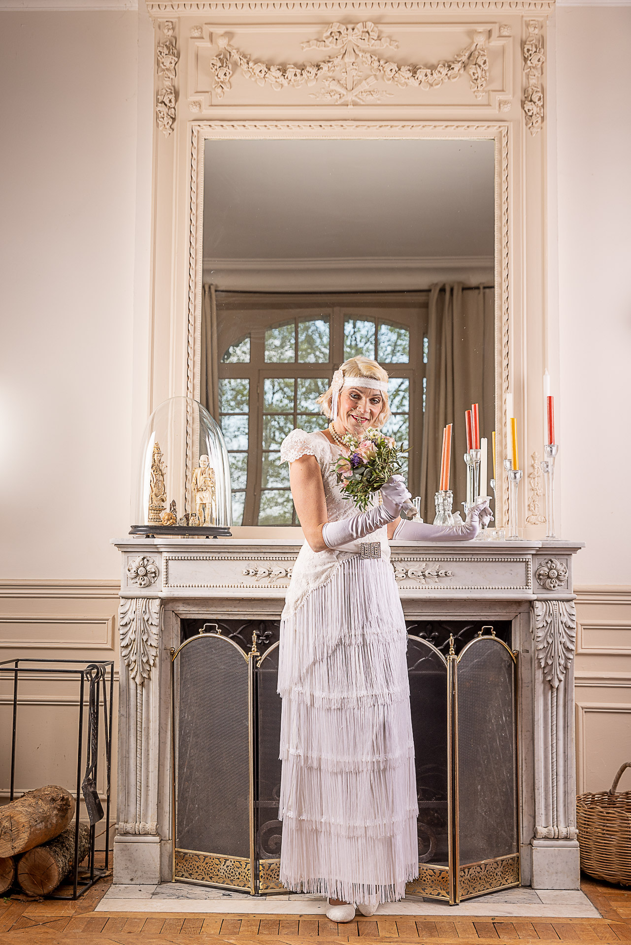 robe de mariée vintage façon années 20 gatsby