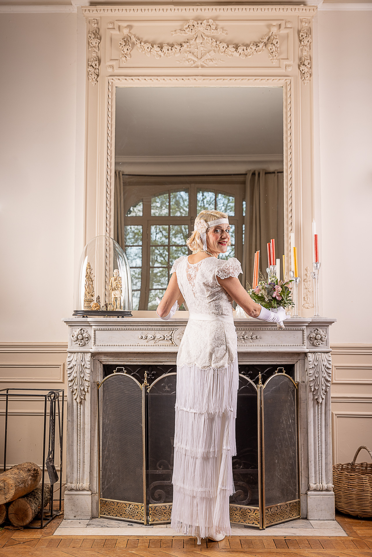 robe de mariée vintage façon années 20 gatsby