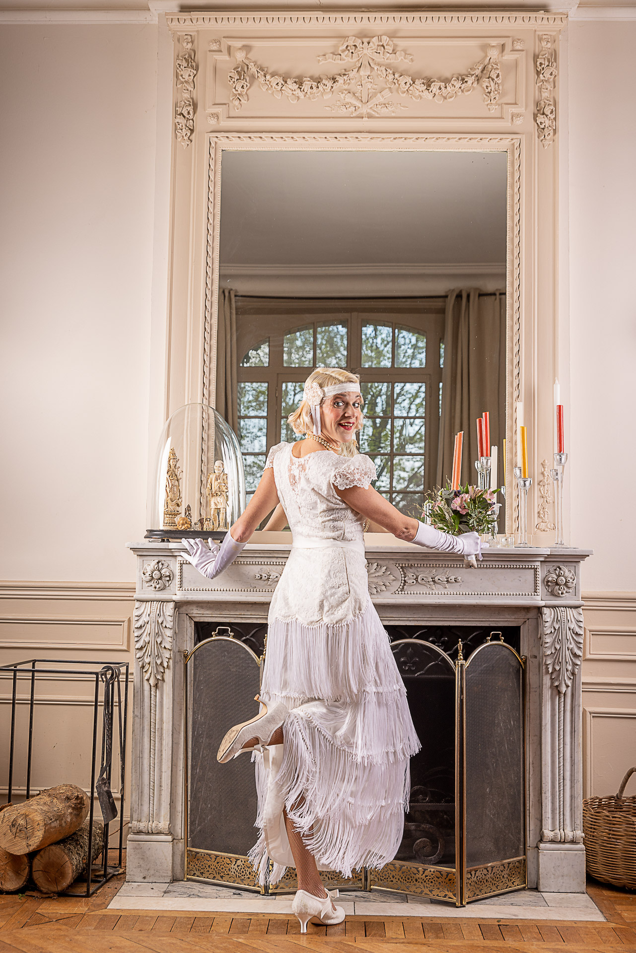 robe de mariée vintage façon années 20 gatsby