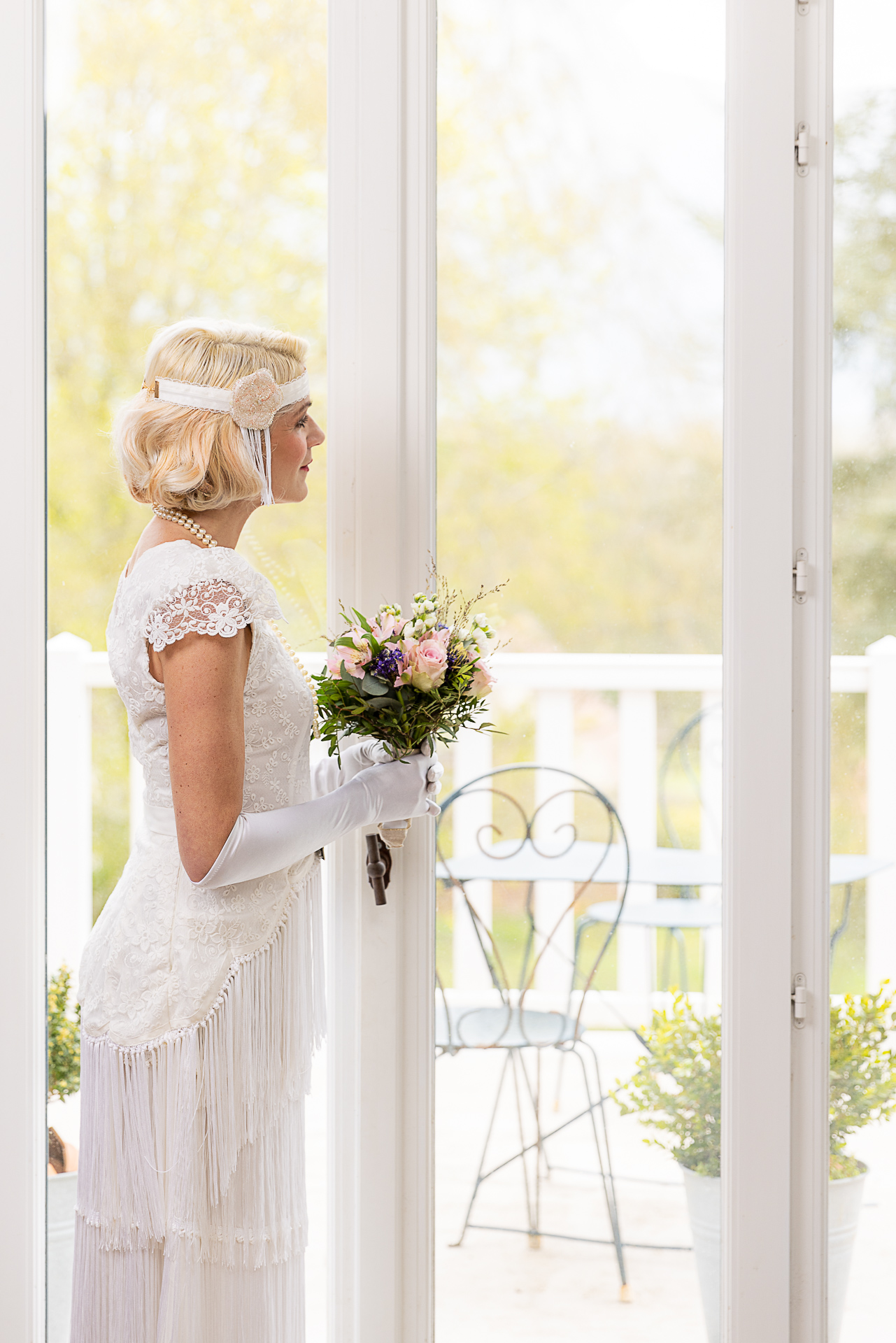 robe de mariée vintage façon années 20 gatsby